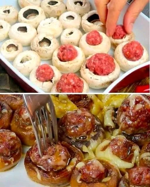 Boulettes de viande aux champignons farcies : une recette facile pour un dîner rapide et délicieux