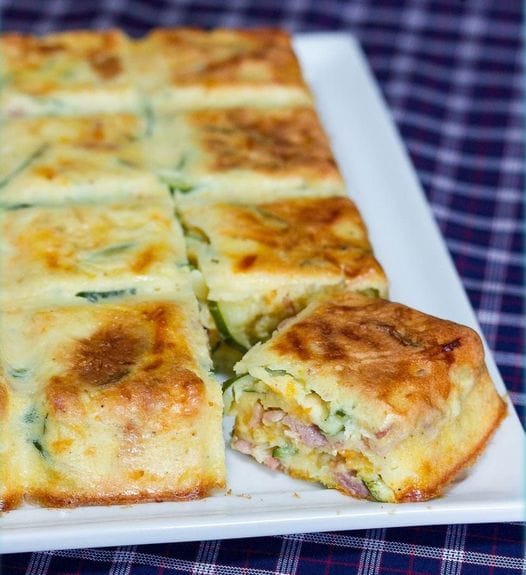 Brownies aux courgettes et lardons