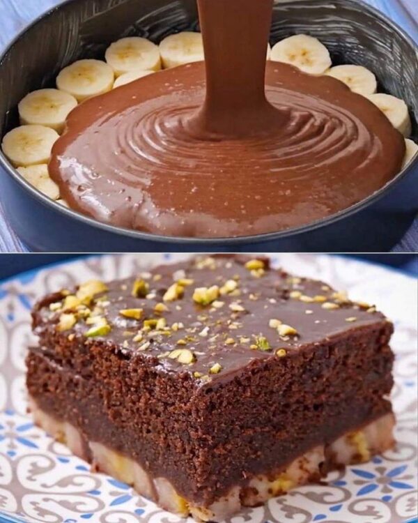 Carrés de chocolat à la banane