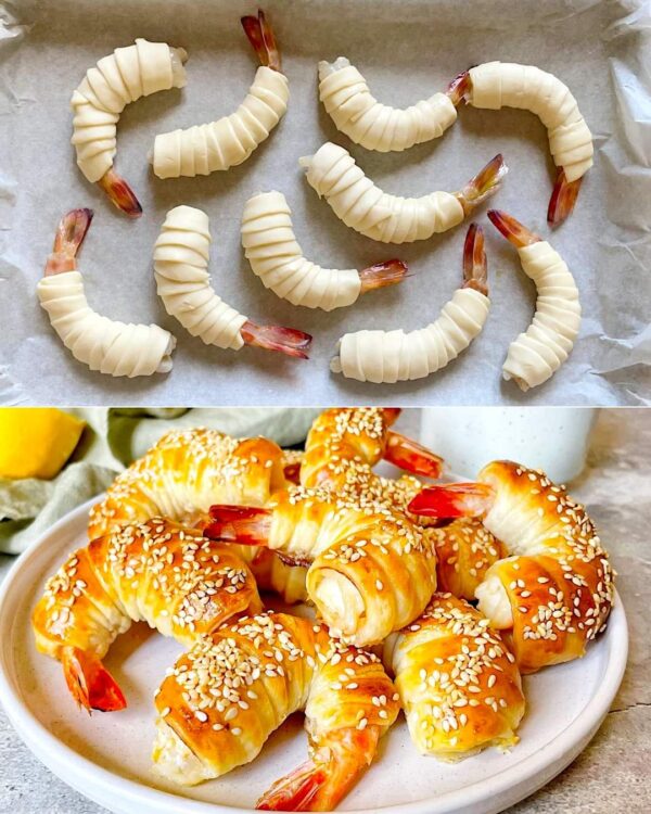 Crevettes en croûte de pâte feuilletée : la recette d’une entrée croustillante et originale