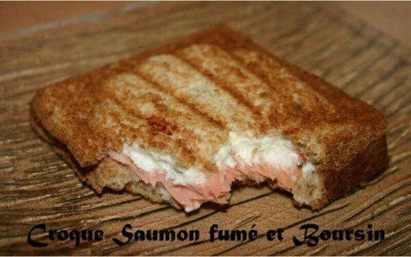 Croque Saumon fumé et Boursin