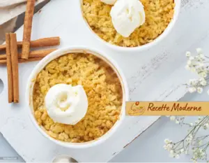 Crumble aux Poires depuis recettemoderne.com