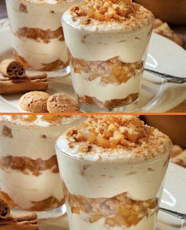 Délicieux Crumble aux Pommes au Caramel et Crème Fouettée: Une Recette Gourmande à Essayer Absolument