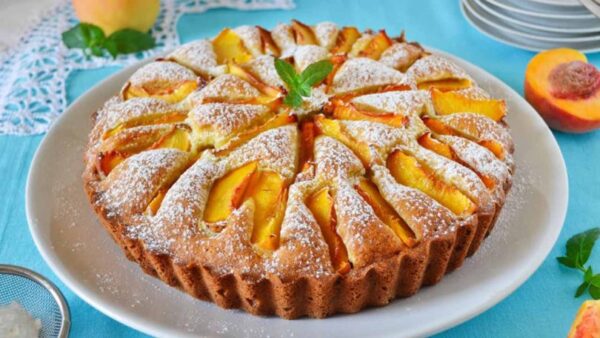 GÂTEAU AUX PÊCHES SANS BEURRE NI LAIT, RECETTE DE Grand-mère