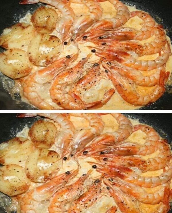 Gambas à la normande flambées au Calva idéal pour les fêtes