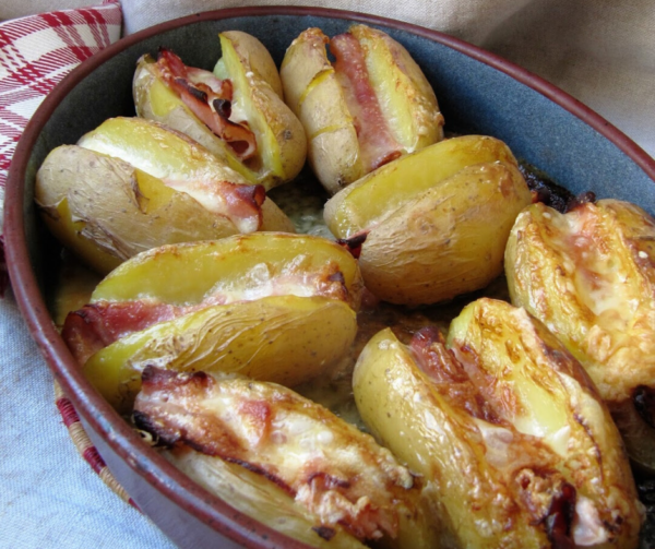 Jacket Potatoes au Jambon & Maroilles