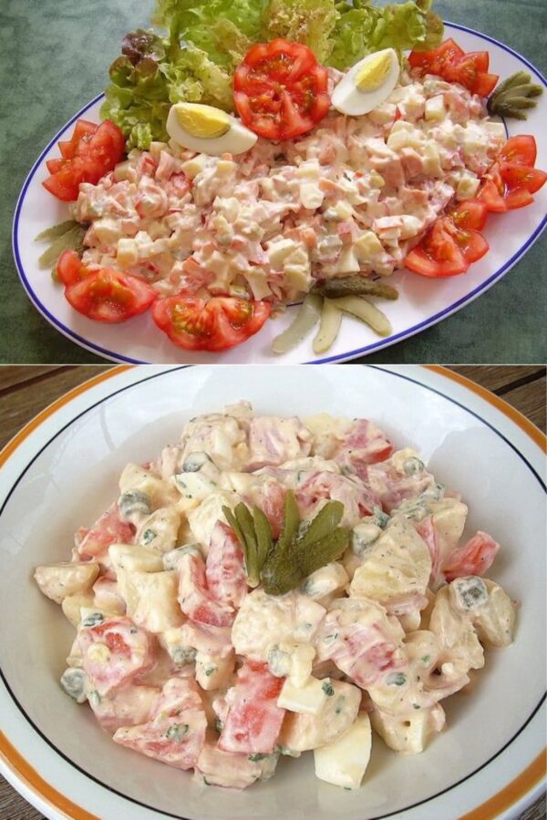 La vraie salade piémontaise traditionnelle