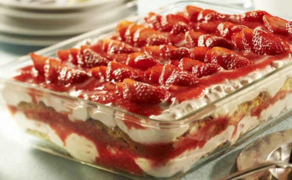 Lasagnes aux fraises