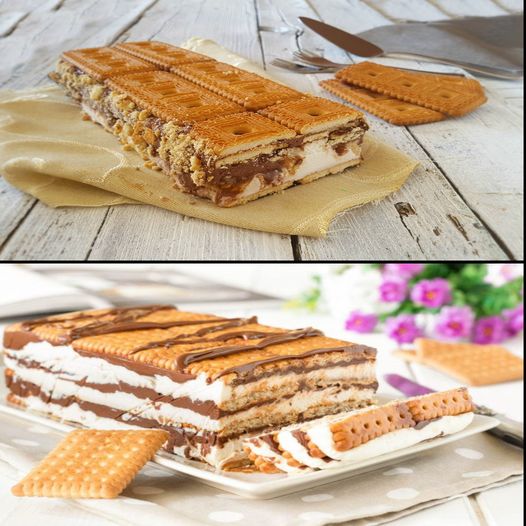 Lingot de biscuits au mascarpone et Nutella sans cuisson