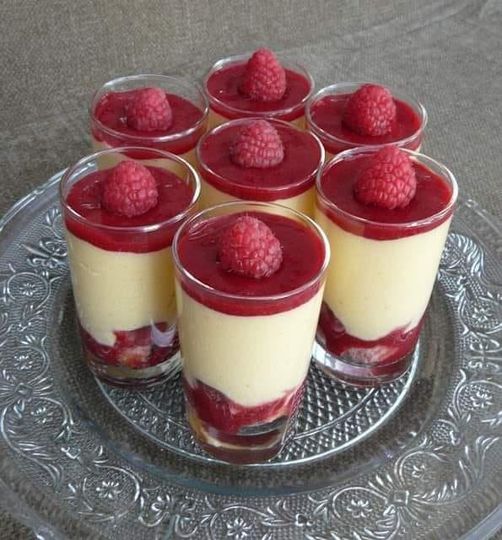 MOUSSES CHOCOLAT BLANC & FRAMBOISES