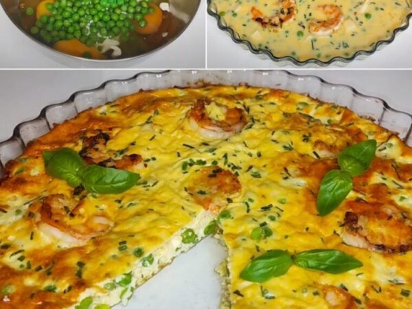 Omelette aux crevettes et petits pois : la recette d’un plat marin savoureux