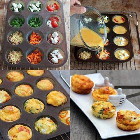 Omelette façon cupcake pour l’apéro