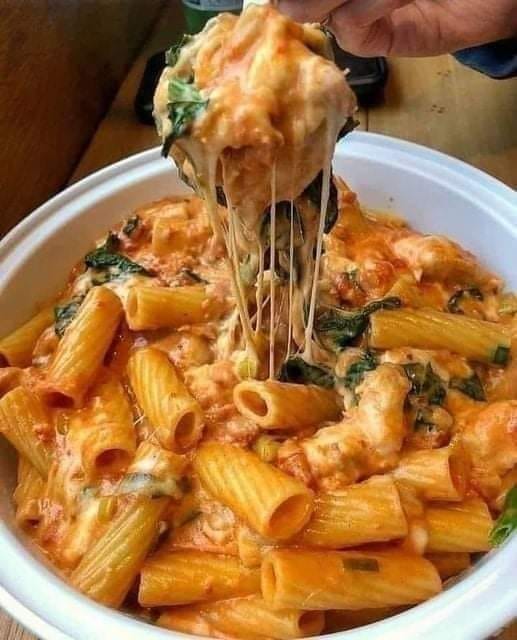 Pâtes sauce napolitaine, mozzarella