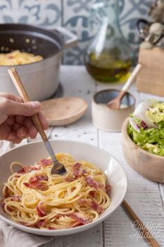 Recette authentique des pâtes carbonara italiennes