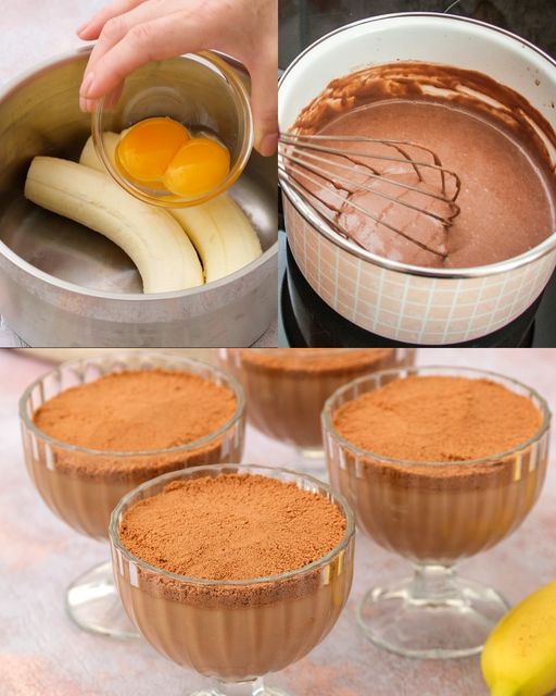 Recette de mousse au chocolat et à la banane