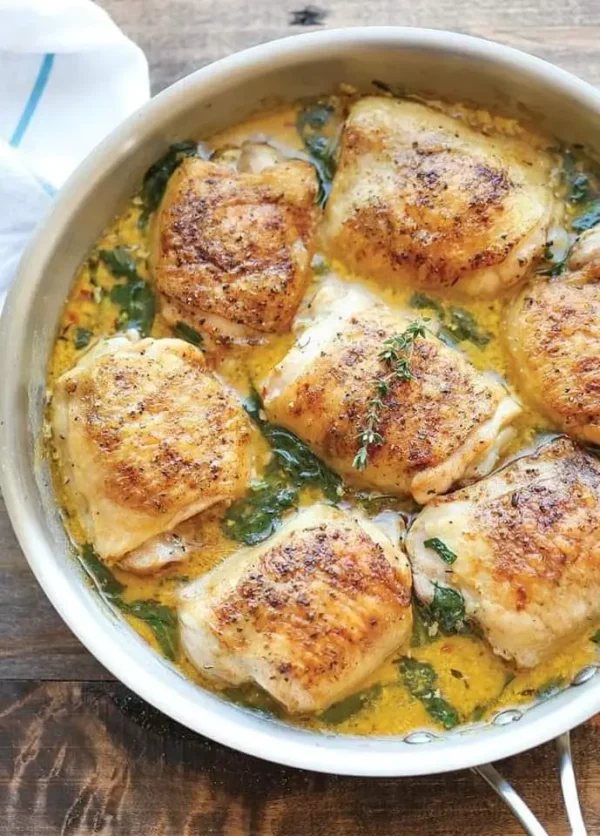 Recette savoureuse de poulet à la crème et aux tomates