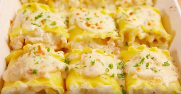 Rouleaux de lasagne aux crevettes, j’en veux tout de suite