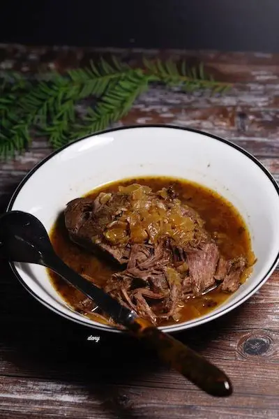 Rôti de Boeuf aux oignons & Miel