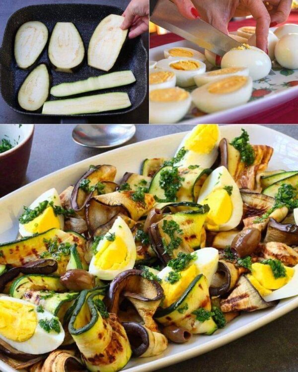 Salade de légumes grillés et œufs durs : la recette d’un plat léger et complet