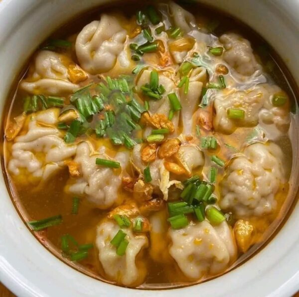 Soupe vegan aux wontons
