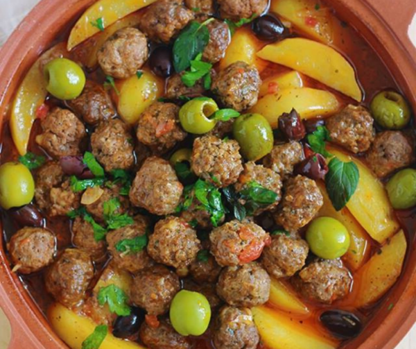 Tajine boulettes (kefta) aux légumes