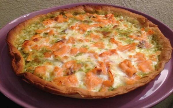 Tarte Au Saumon Et Oignon À Crème Fraîche