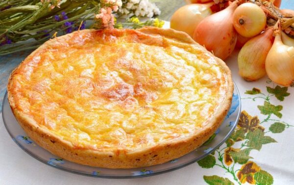 Tarte à l’oignon et au fromage blanc