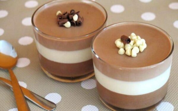 Verrines mousse aux trois chocolats