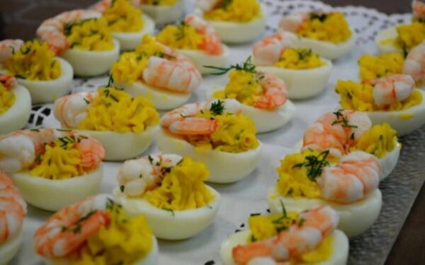Œufs mimosa aux crevettes